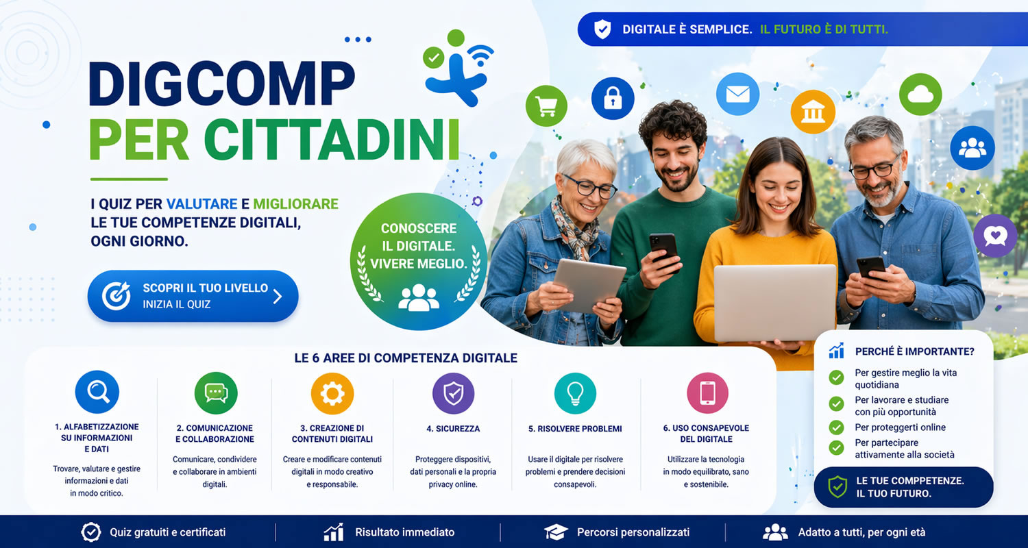 QUIZ di DIGCOMP 2,0 - CITTADINI