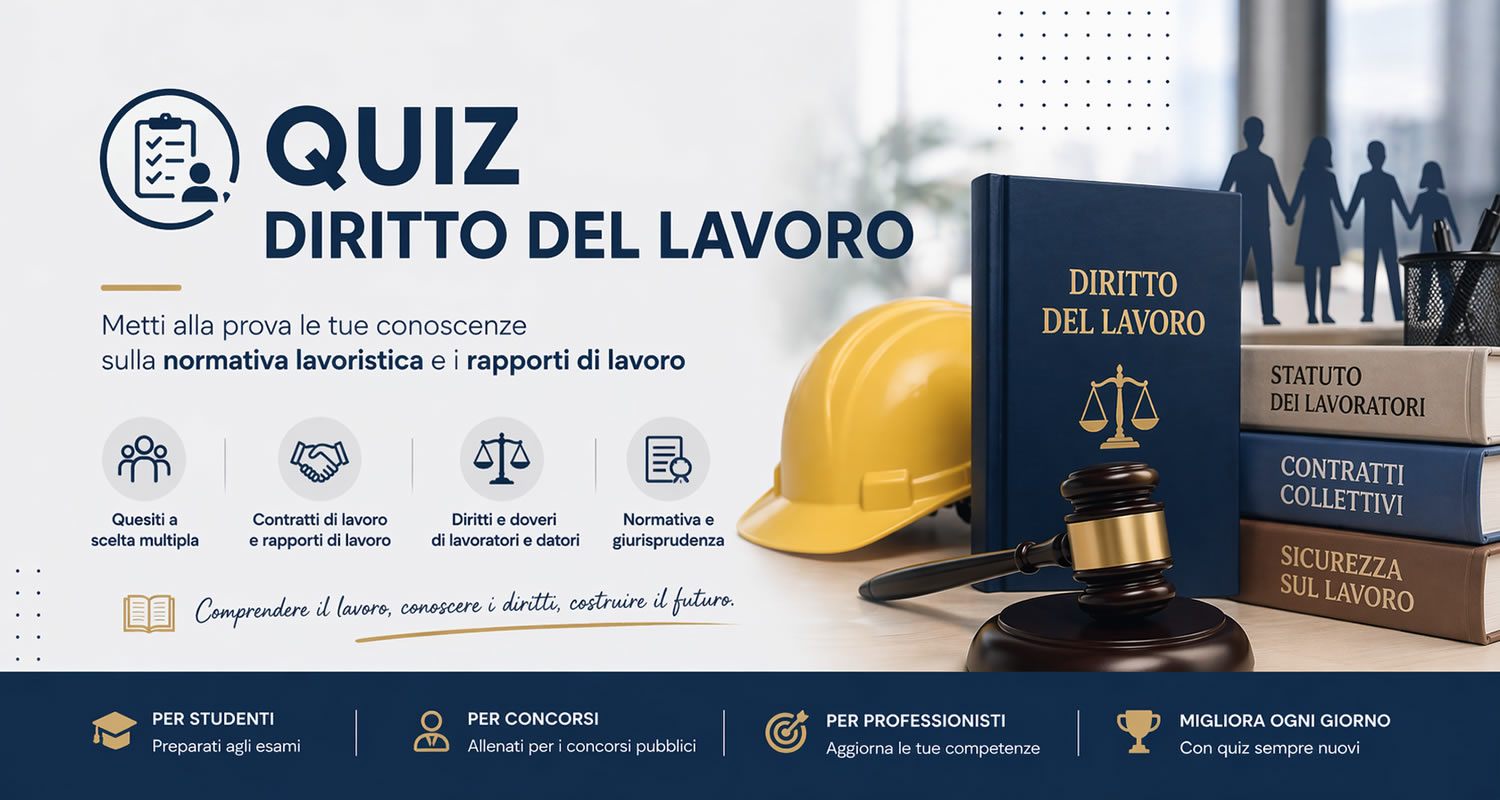 QUIZ di DIRITTO DEL LAVORO