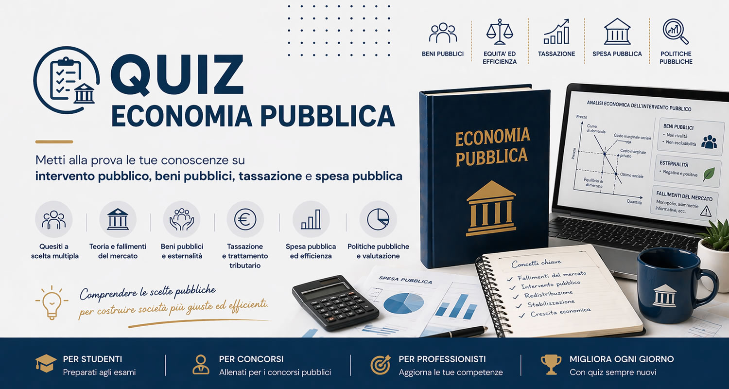 QUIZ di ECONOMIA PUBBLICA