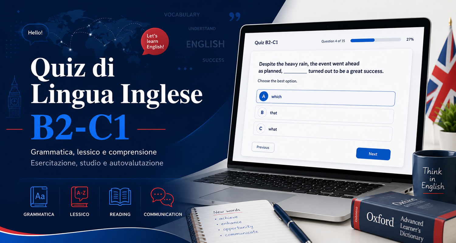 QUIZ di LINGUA INGLESE