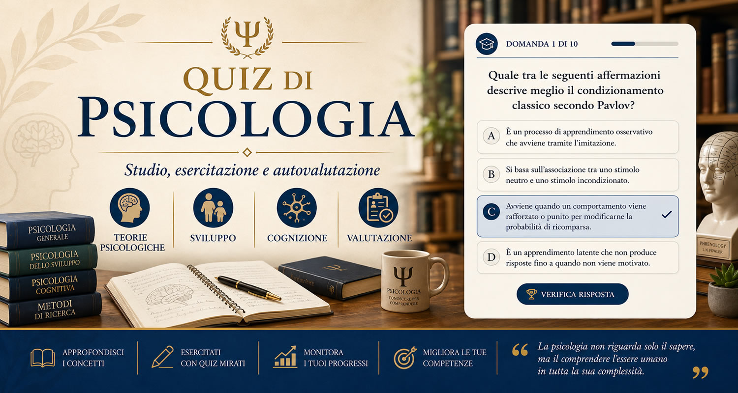 QUIZ di PSICOLOGIA