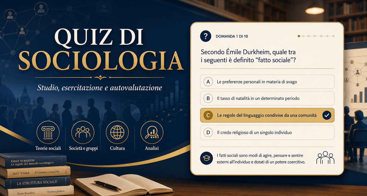 QUIZ di SOCIOLOGIA